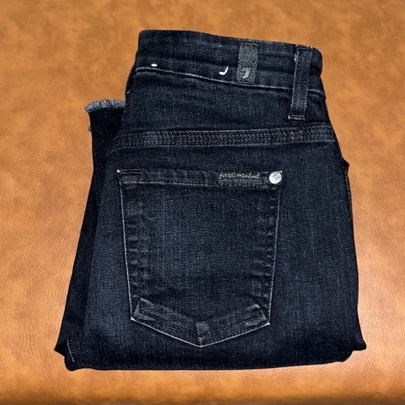 7 For All Mankind Cropped High Waist Vintage Straight Size 25 - Picture 3 of 16